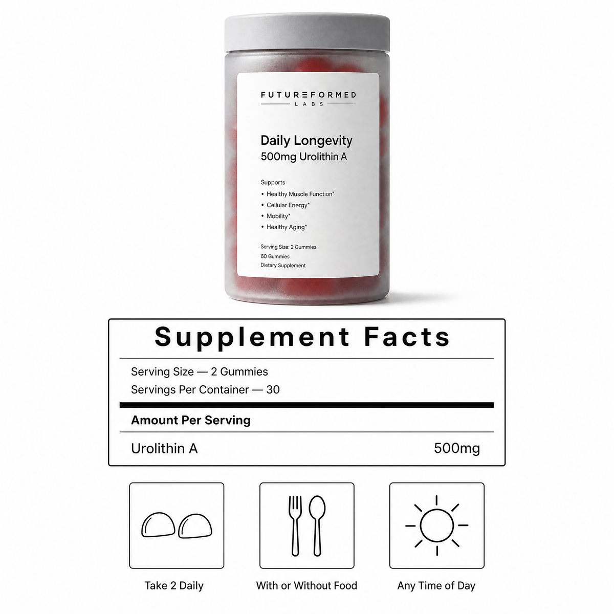 Daily Longevity™ 500mg Urolithin A