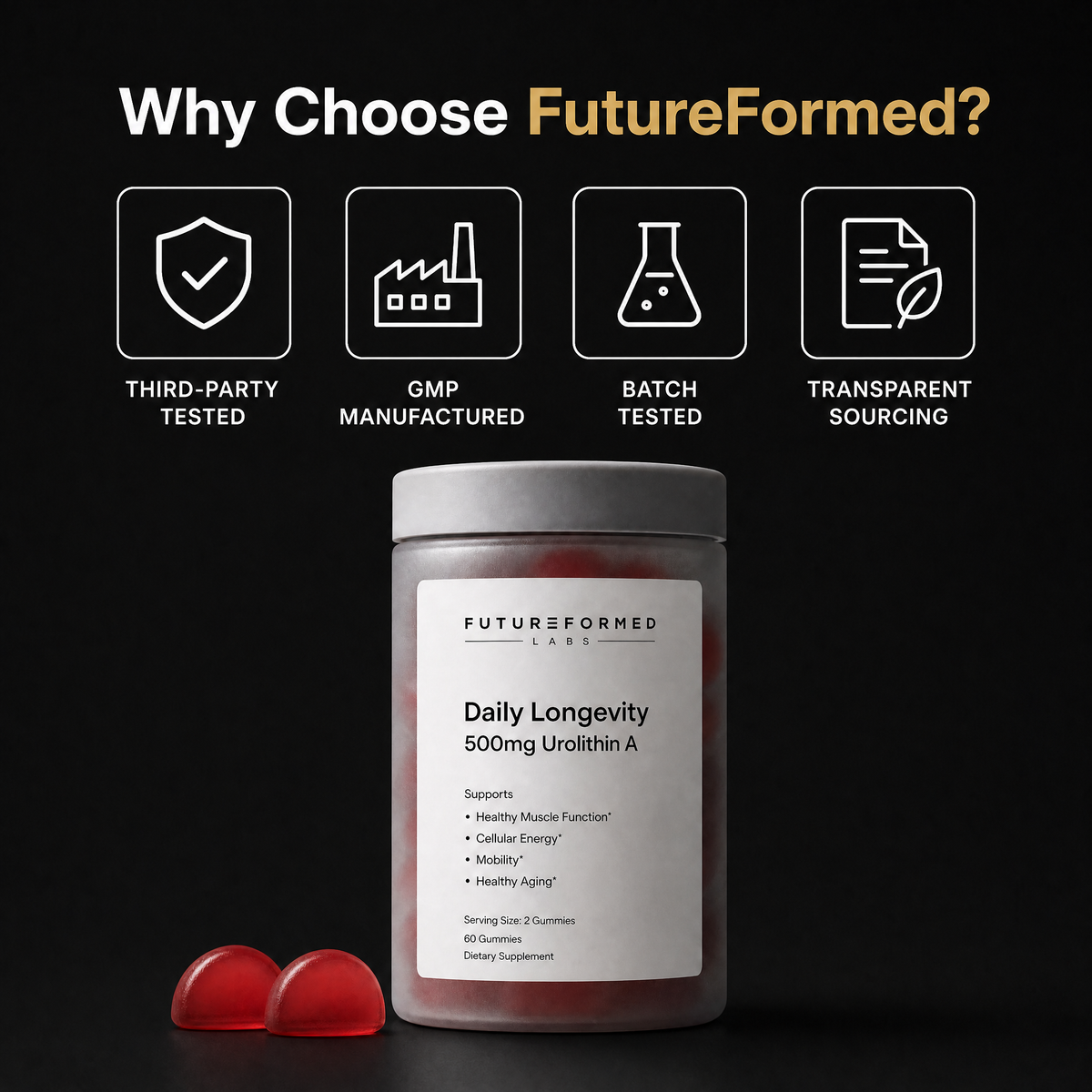 Daily Longevity™ 500mg Urolithin A