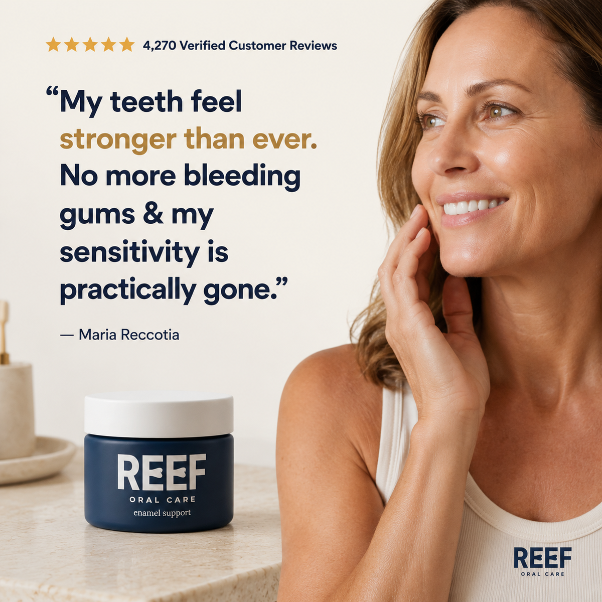 REEF Daily Enamel Support & Whitening Powder